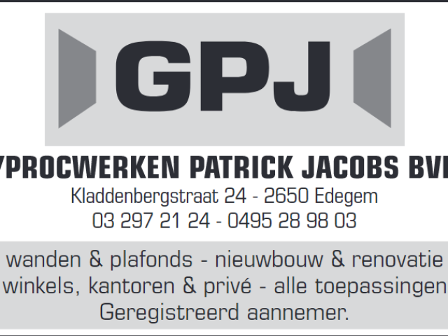 Gyprocwerken Patrick Jacobs